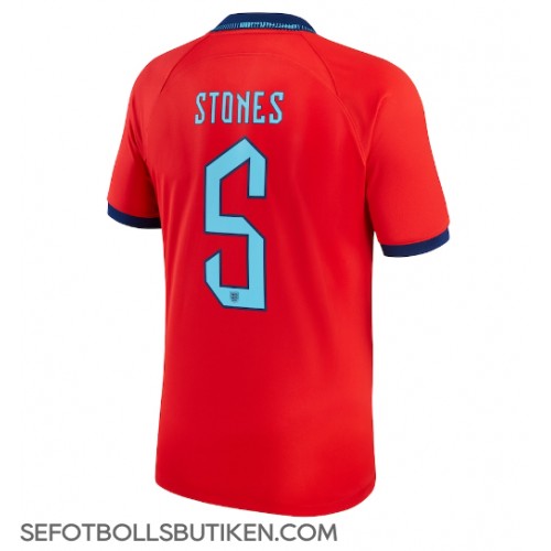 England John Stones #5 Replika Borta matchkläder VM 2022 Korta ärmar
